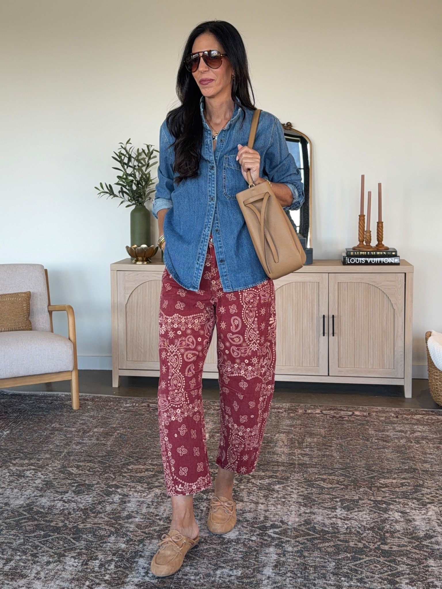 These FP look for less pants have the perfect stretch - wearing my true size small 
Denim- small 

#LTKootd #LTKOver40 #LTKU