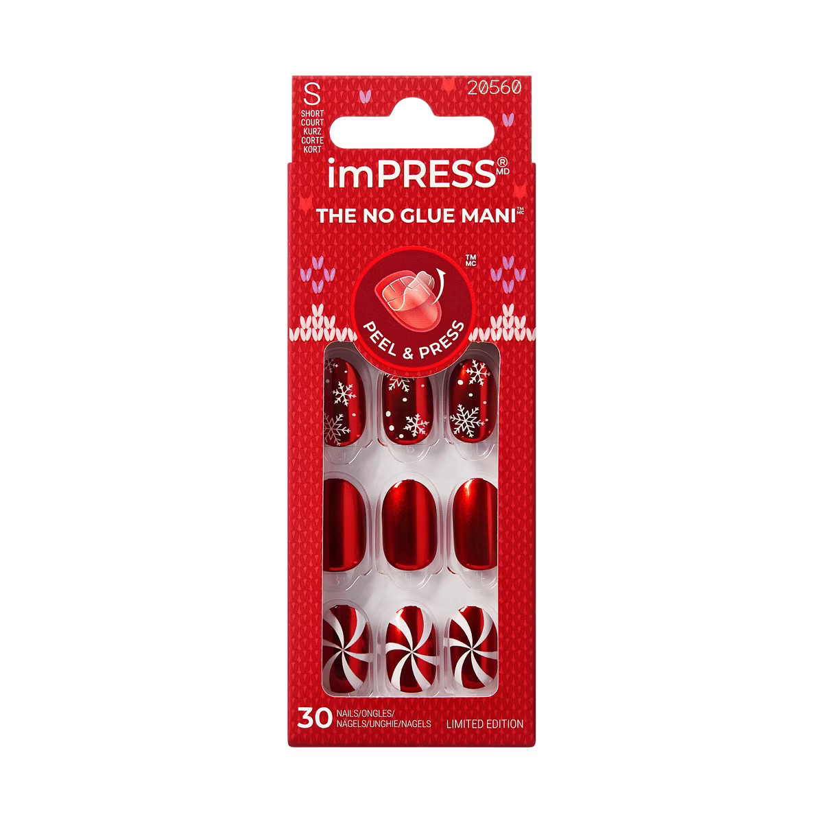 imPRESS Press-On Manicure Fake Nails - Merry n Bright - 33ct | Target