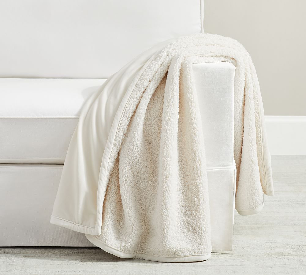 Cozy Teddy Faux Fur Throw | Pottery Barn (US)