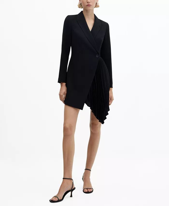 Women's Pleated Detail Blazer Dress | Macy's