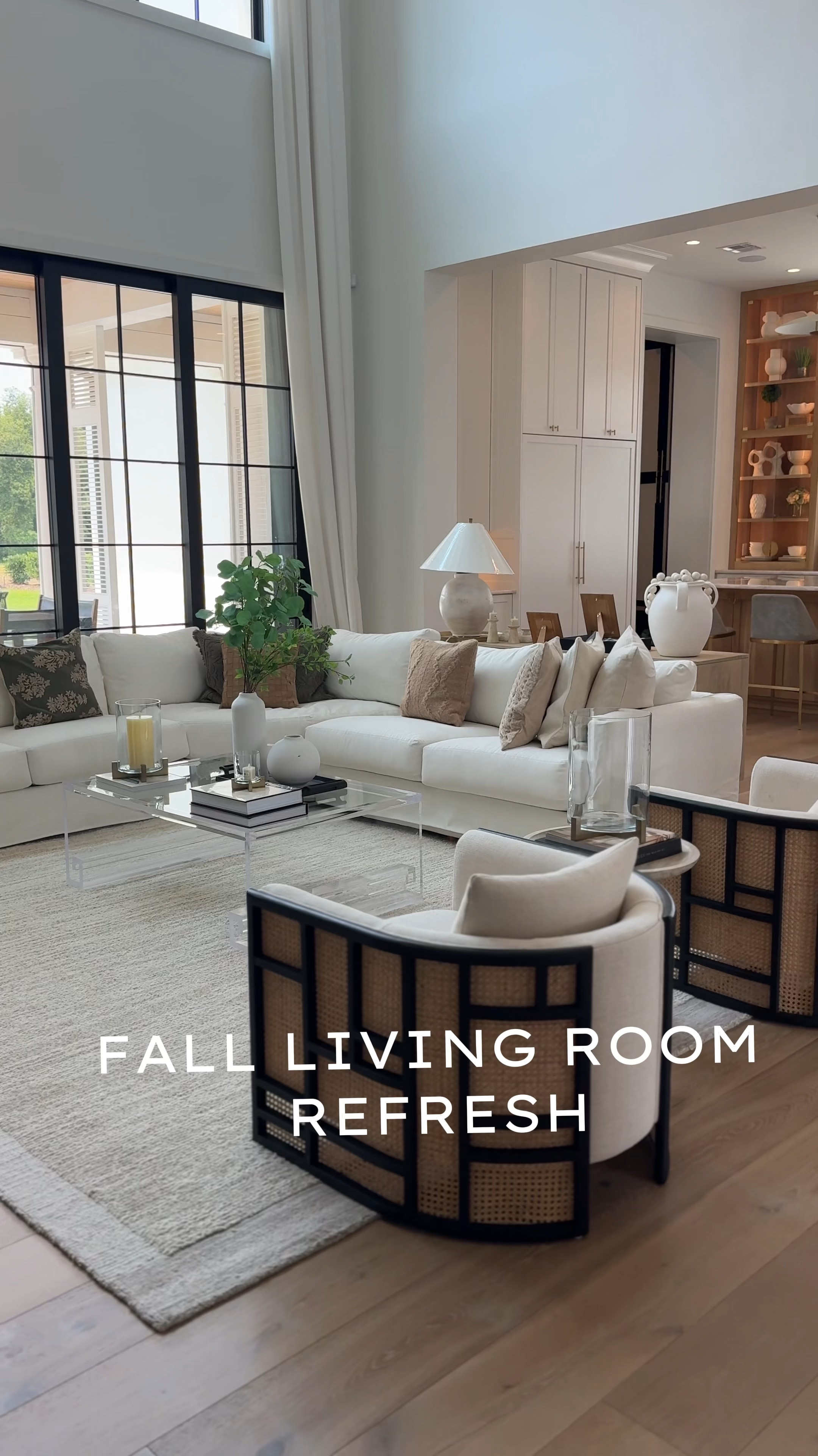 Y'all! I am absolutely in love with how our living room refresh turned out! We wanted to elevate our family room with a gorgeous, ivory sectional sofa. The goal was to make the space more functional, so we chose a performance fabric which is great with us having 4 young kids that love making a mess! Haha. We completed the look with this gorgeous 10 x 14 area rug and stunning cane sofa console all from Pottery Barn! 

It was truly an incredible experience from start to finish. I was able to go into our local store to see and fill the sectional that we chose, select the fabric and made sure it truly worked for our space! The designer on staff was very helpful! She helped me select decor that truly took our living room experience to a new level. And these fall pillows...they are EVERYTHING!

We are planning to transform more areas, so be sure to follow so you don't miss more house updates! #MyPotteryBarn #Homegoals

#LTKVideo #LTKFamily #LTKHome