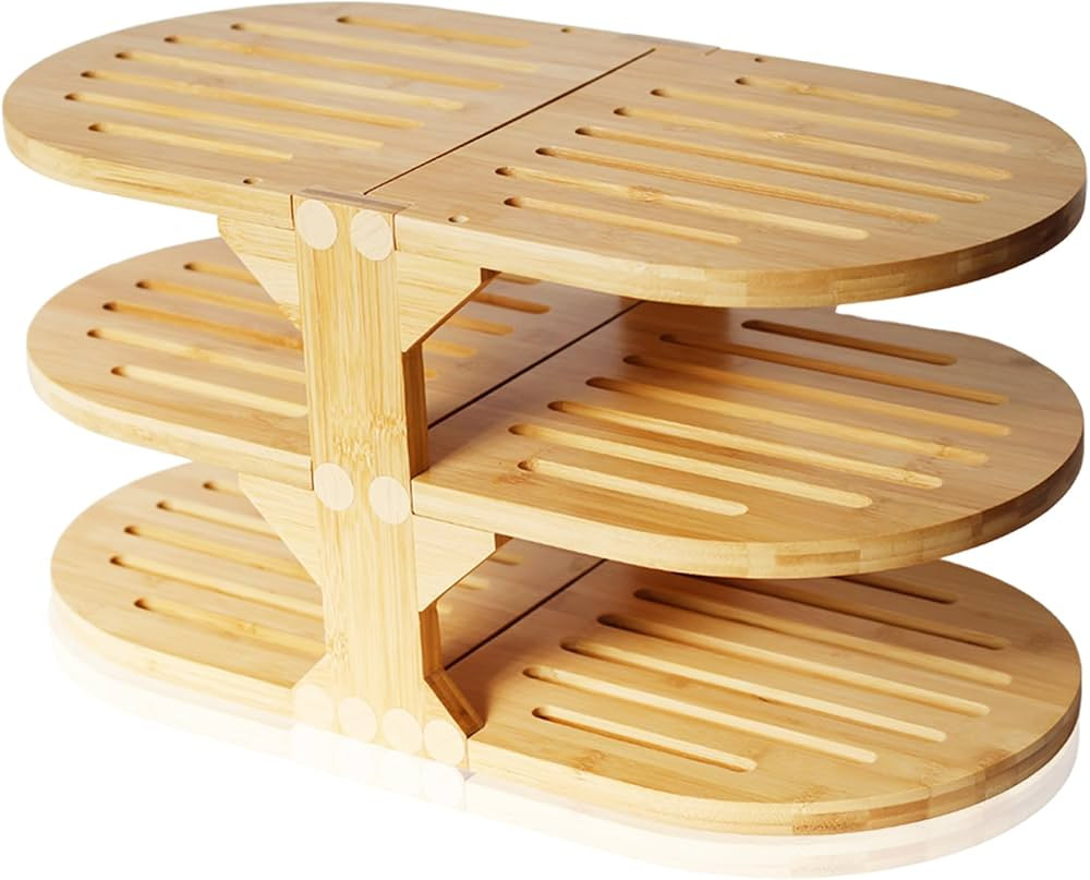 6-Tier Plate Organizer for Cabinet Space Saver - 20" Width - Dinner Plate Holder - Countertop Pla... | Amazon (US)