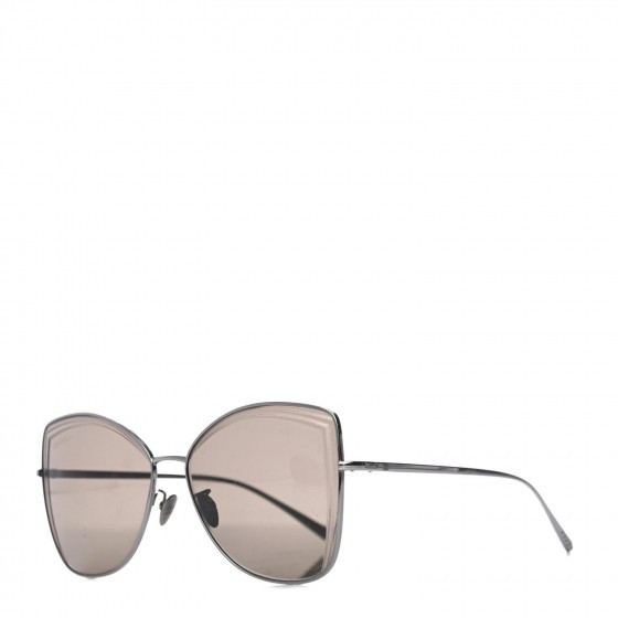 CHANEL Metal Butterfly Sunglasses 4253 Silver | Fashionphile