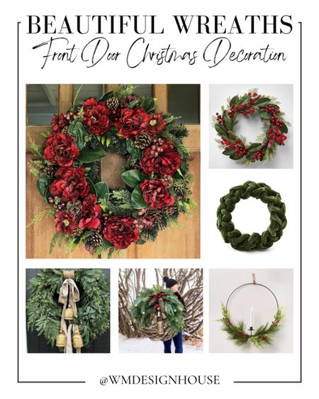 Everyone needs a beautiful Christmas wreath to hang on their front door. Try one of these unique wreaths, or make a DIY wreath starting with a basic green wreath. Christmas wreaths are the perfect way to welcome your guests at the front door. 

#Christmas #wreaths #forfrontdoor #ideas #unique #diy

#LTKhome #LTKSeasonal #LTKHoliday