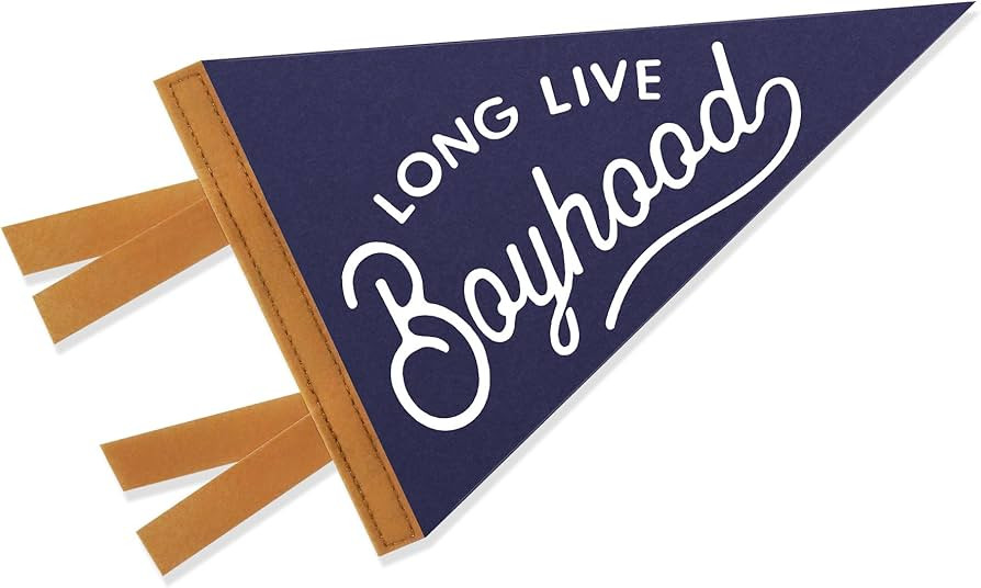 Goroovr Baby Boy Nursery Decor, Long Live Boyhood Banner Sign for Kids Boys Room Decor Flags, Wal... | Amazon (US)