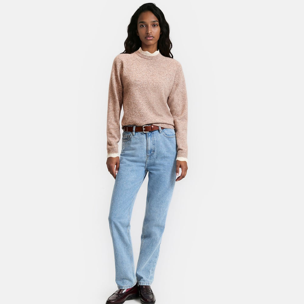 Crew Neck Jumper with Detailed Knit Detailing | La Redoute (UK)