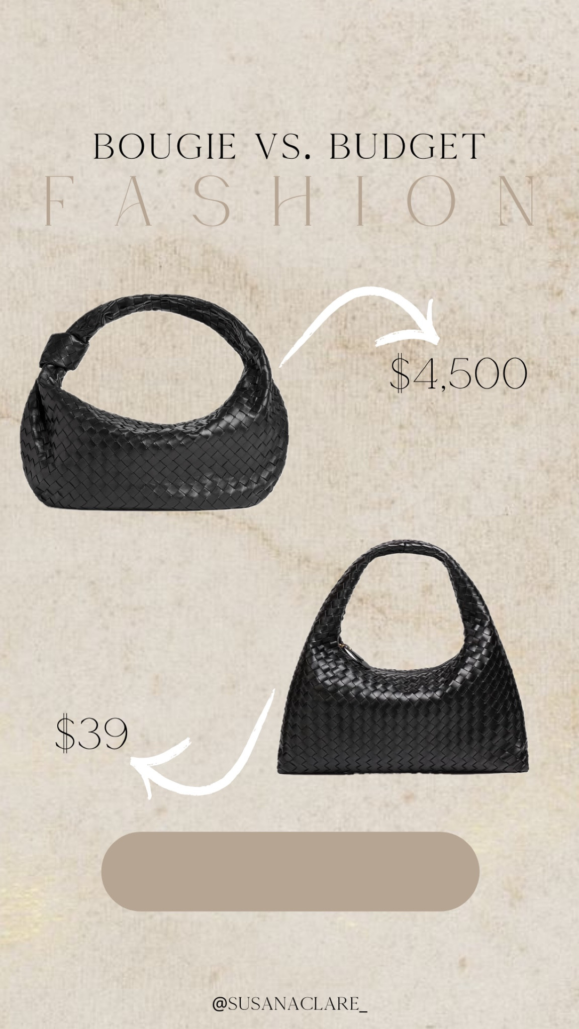 Bougie vs Budget Fashion finds and dupes