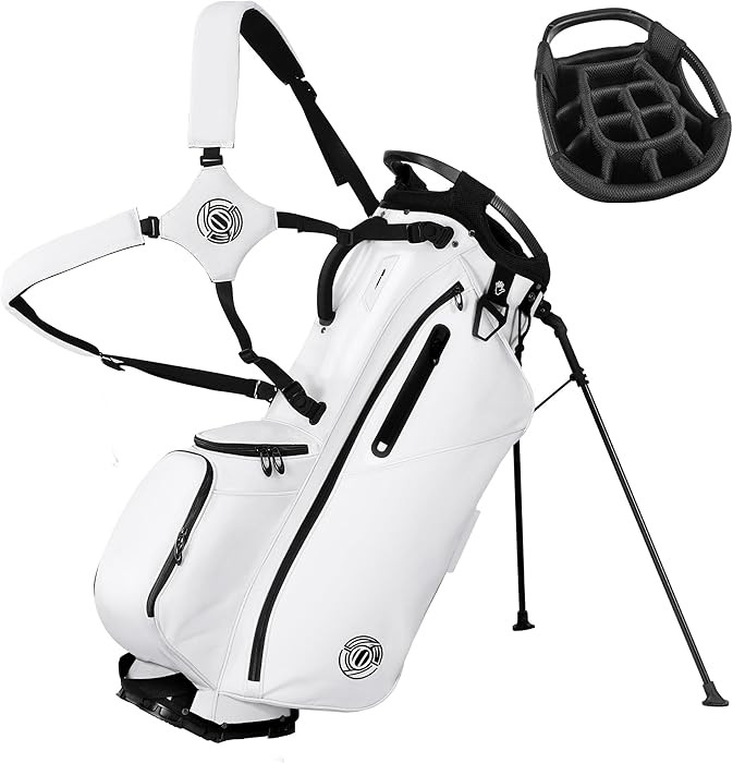 Golf Stand Bag 14 Way, Lightweight Golf Bags for Men Women with Stand, Padded Ergonomic Double St... | Amazon (US)