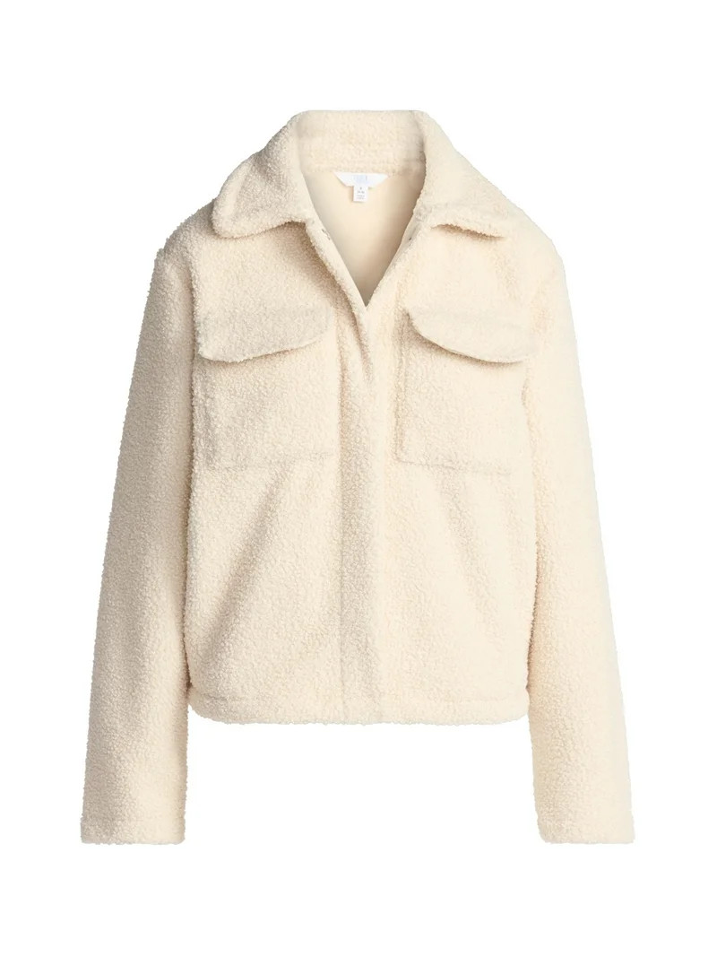 Time and Tru Women's Boucle Trucker Jacket, Midweight, Sizes XS-2X | Walmart (US)