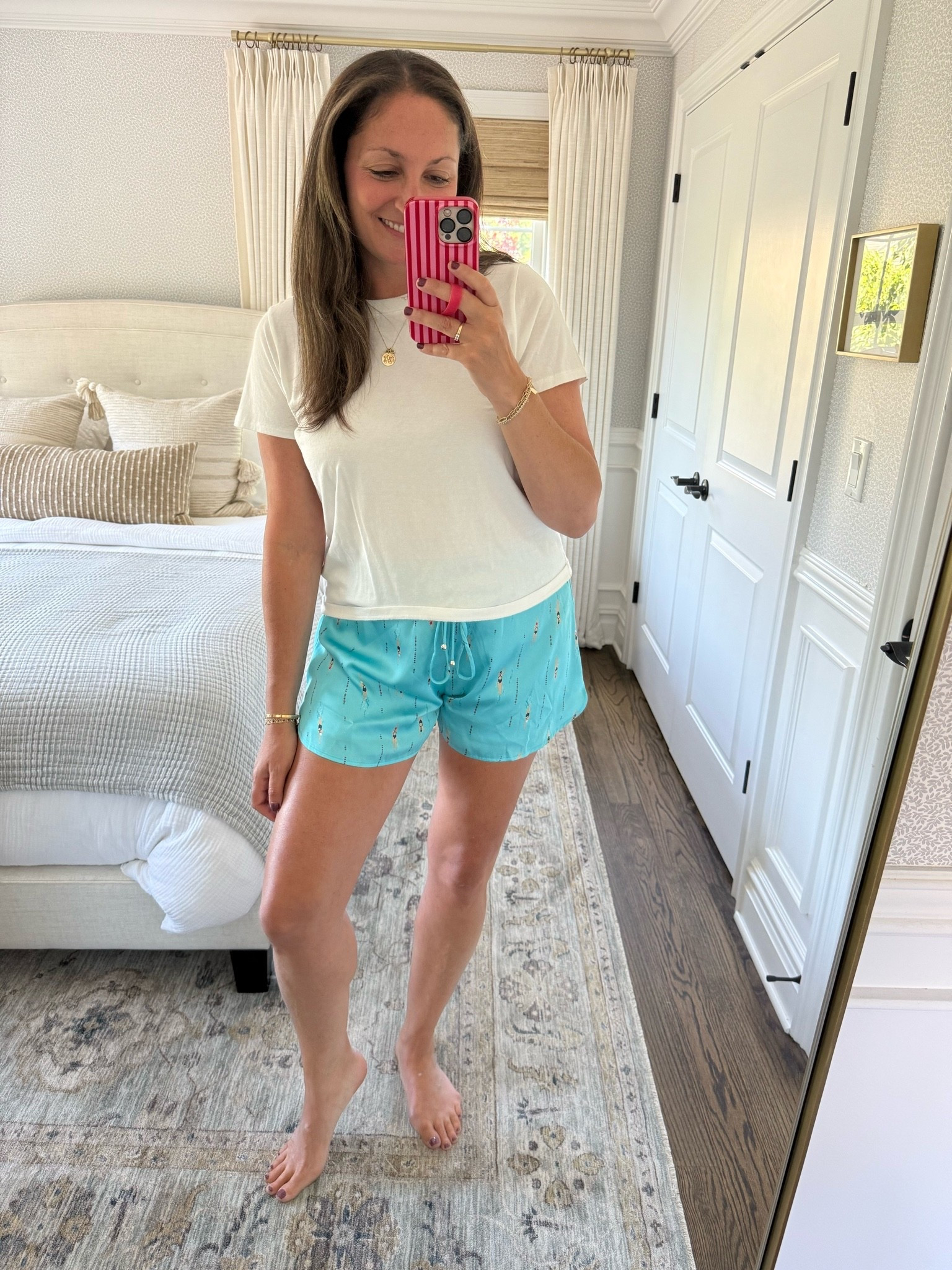 How cute are these silky shorts!! Perfect for the pool, beach or just running around town. On sale!!

#LTKootd #LTKdayinmylife #LTKSeasonal