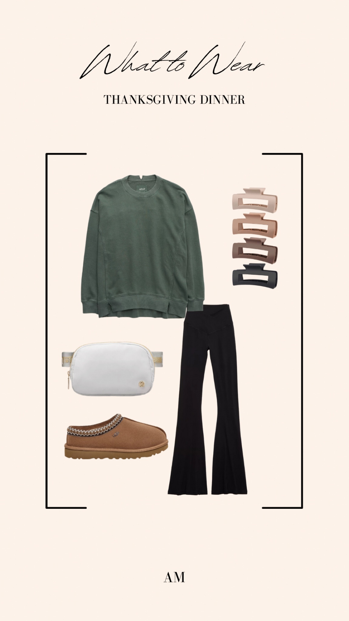 Casual thanksgiving dinner outfit! 

Aerie. Ugg. Lululemon. Amazon  

#LTKHoliday #LTKSeasonal #LTKfindsunder100