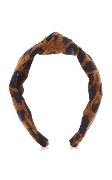 Knotted Leopard-Prinnt Corduroy Headband | Moda Operandi (Global)