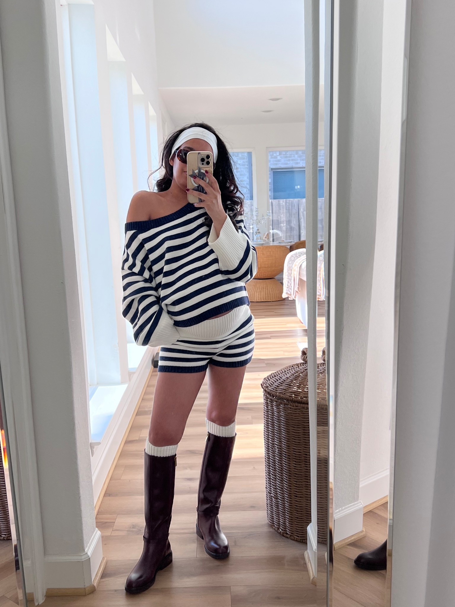 Two piece set, striped two piece set, foldover shorts, riding boots, vince camuto boots

#LTKFindsUnder100 #LTKSaleAlert #LTKFindsUnder50