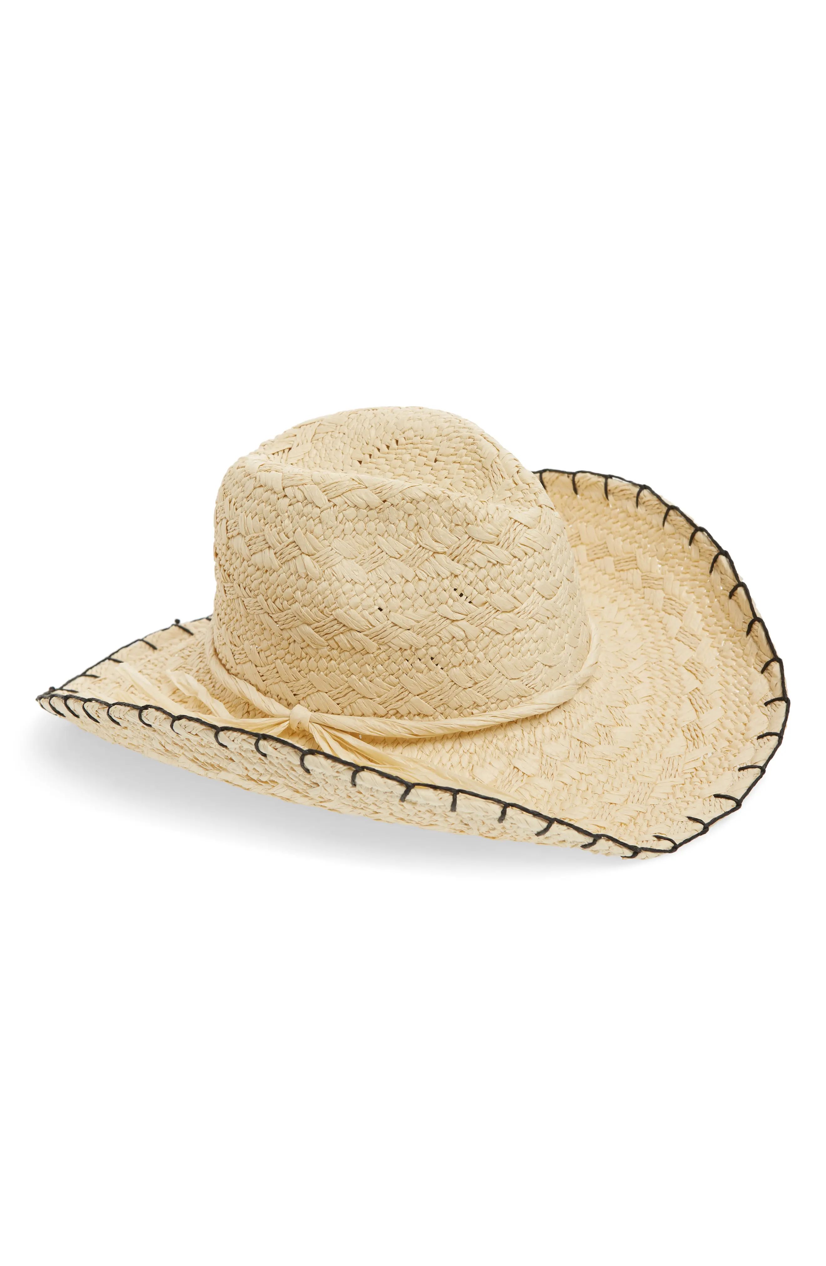 Treasure & Bond Textured Weave Cowboy Hat | Nordstrom