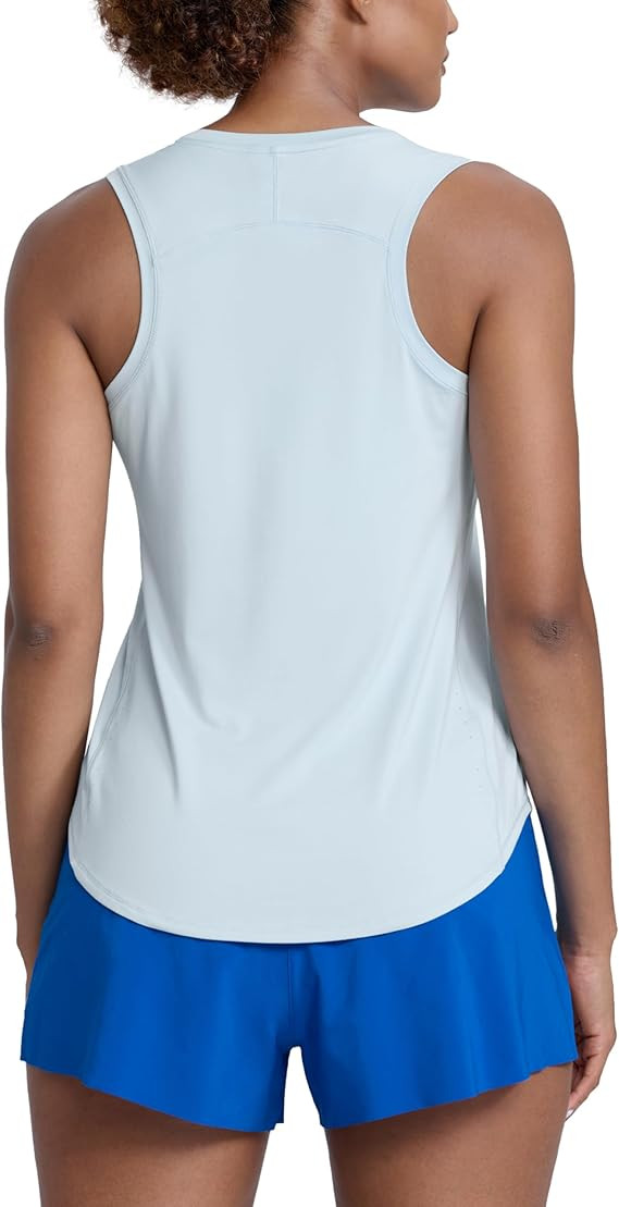 CRZ YOGA Lightweight Workout Tank Tops for Women - Athletic Running Sleeveless Shirts Racerback H... | Amazon (US)