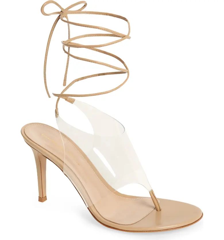 Clear Ankle Tie Sandal | Nordstrom