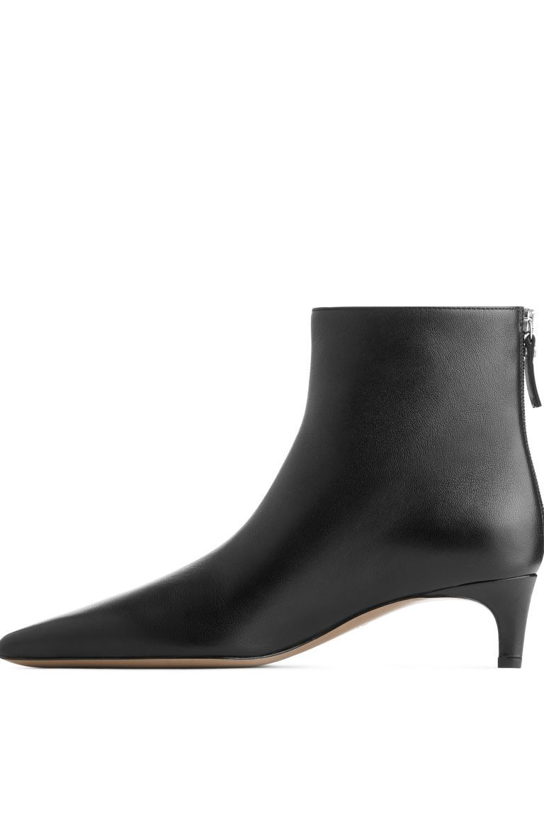 Stiefeletten mit mittelhohem Absatz - Schwarz - Ladies | H&M DE | H&M (DE, AT, CH, NL, FI)