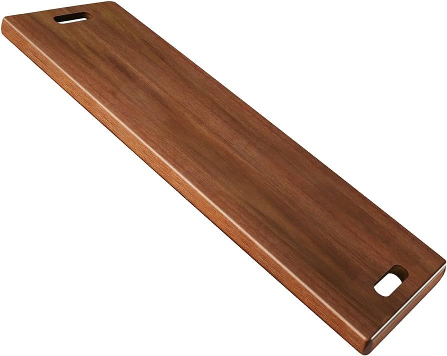 36" Acacia Wooden Charcuterie Boards with Handles, Extra Long Cheese Serving Board for Appetizers... | Amazon (US)