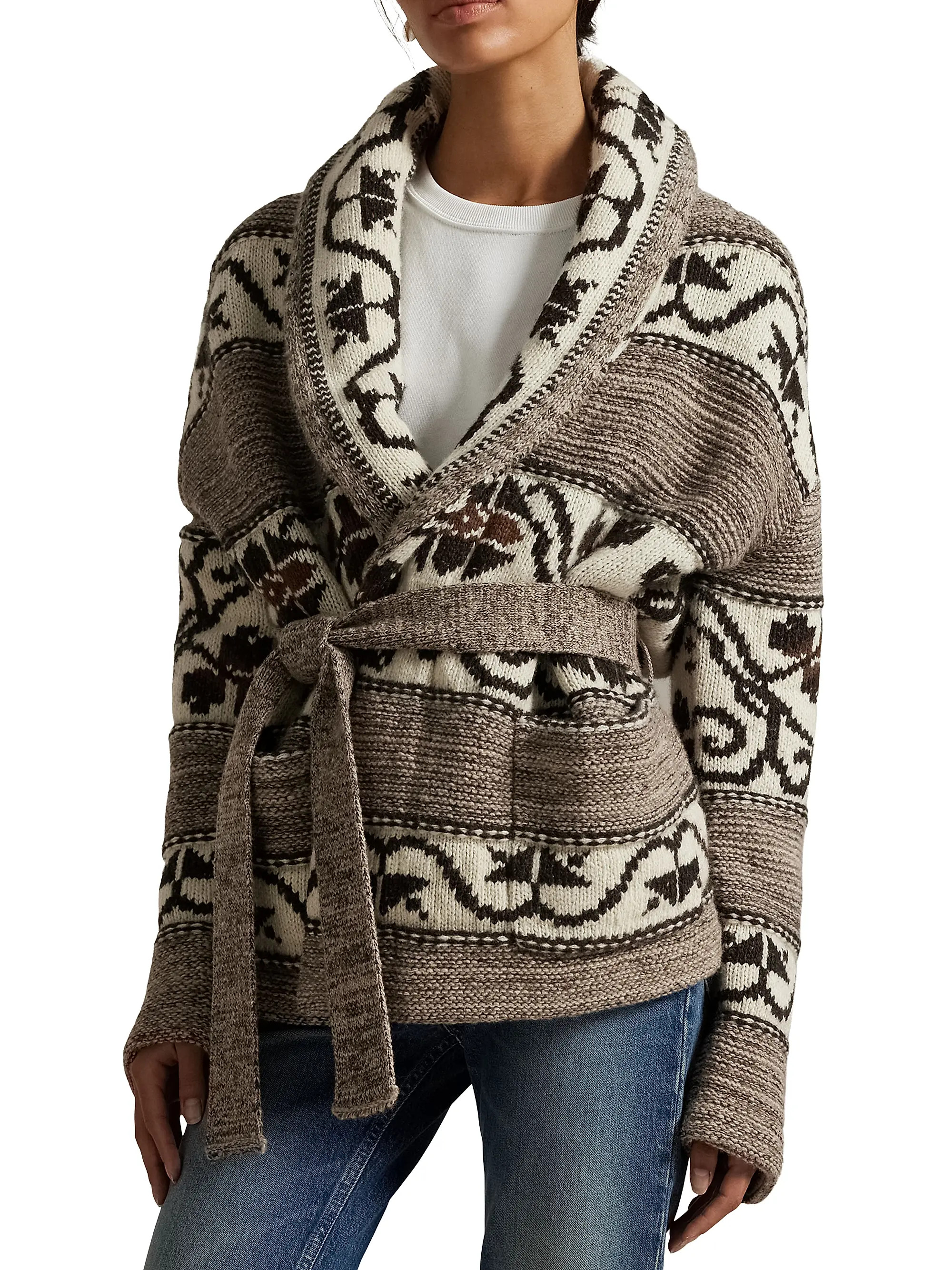 Floral Tie Sweater Cardigan | Saks Fifth Avenue