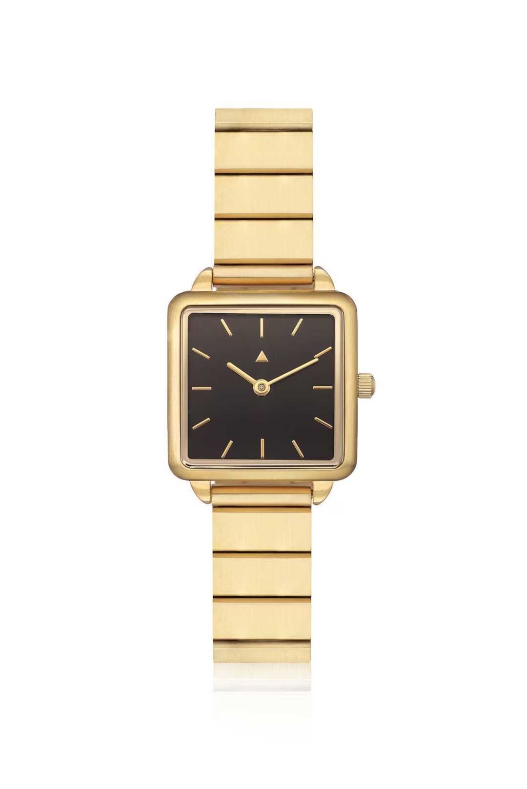 Rectangle Watch With a Golden Strap, Classic Women's Wrist Watch, Gold Wrist Watch, Gold Women's ... | Etsy (US)