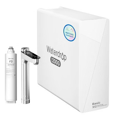 Waterdrop X12-Basic Tankless Undersink Reverse Osmosis System, NSF/ANSI 58 and 372 Certified, 1200 GPD , 10-Stage,Extra 1 F2 Filter(6-month) | Target