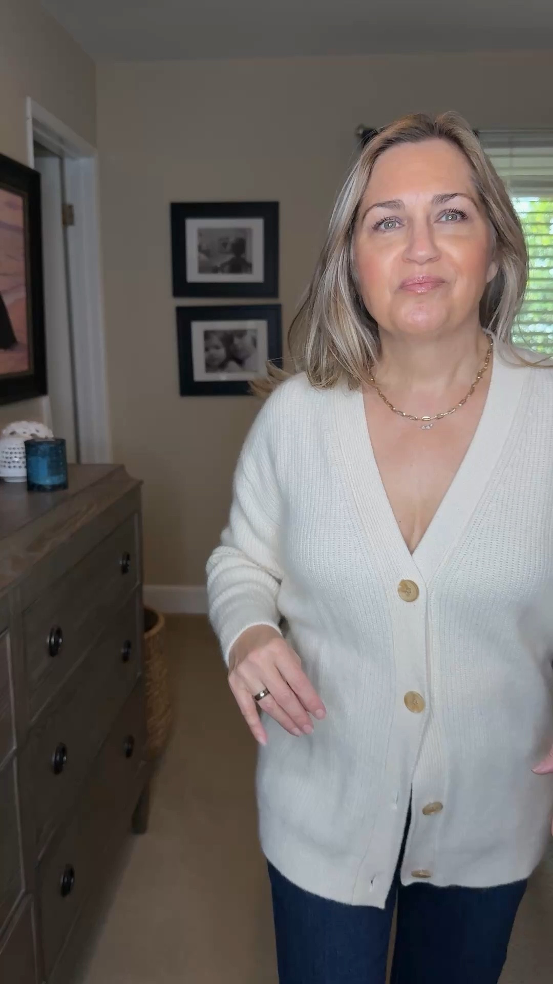 I adore this cashmere cardigan & I shrunk it just a bit to workperfectly for my petite frame. 

#LTKOver40 #LTKdayinmylife #LTKgrwm