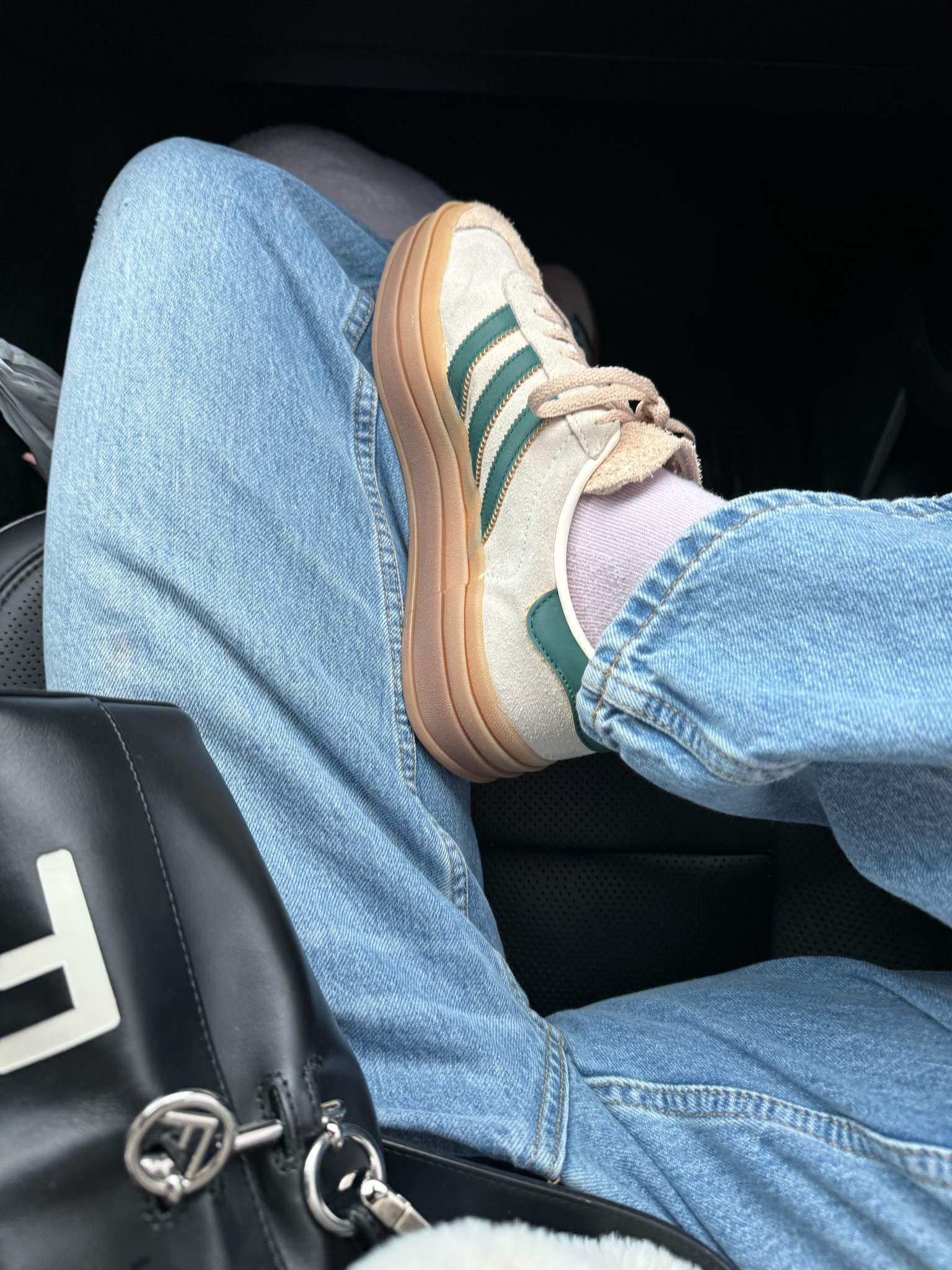 adidas gazelle silver green womens adidas Women's Originals Gazelle Bold, Cream White / Collegiate Green / Magic Beige / 8