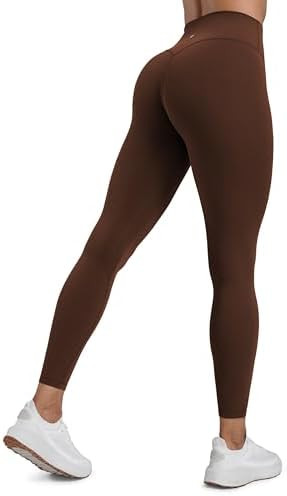 CRZ YOGA Secretsculpt Butterlift Workout Leggings 25" - No Front Seam High Waisted Womens Yoga Pa... | Amazon (US)