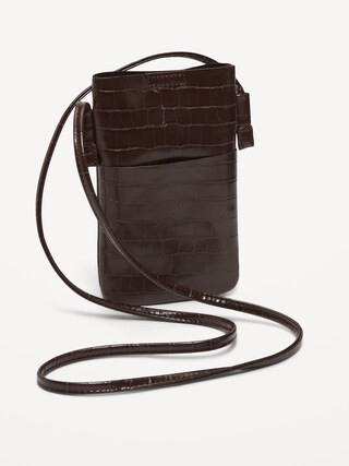Faux Leather Crossbody Bag for Women | Old Navy (US)