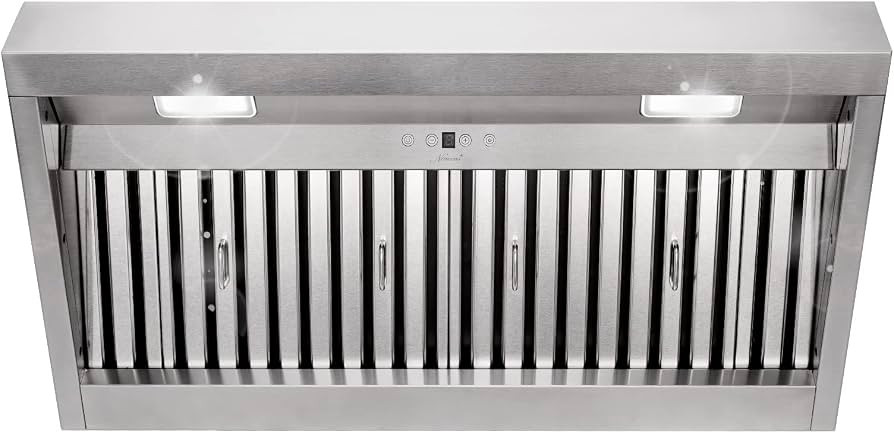 36 Inch Insert/Built-in Range Hood, Ultra Quiet, Powerful Suction Stainless Steel 6'' Duct Kitche... | Amazon (US)