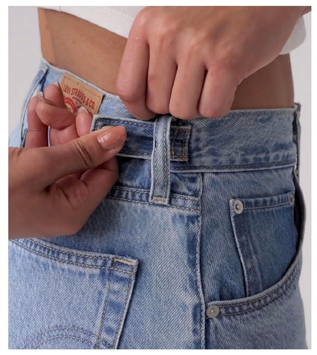 Buy 2+ pairs of Levi's for $55 each!! This includes the viral Cinch Baggy Jeans!!! (reg $85) They have waist adjusters so you can get the baggy jean look without the waist gap..absolutely genius!! fit is TTS--and they come in different lengths.
