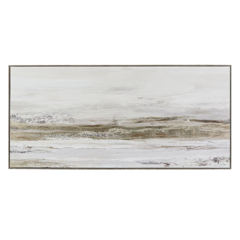Framed Landscape Abstract Canvas Wall Art, 60x28 | At Home