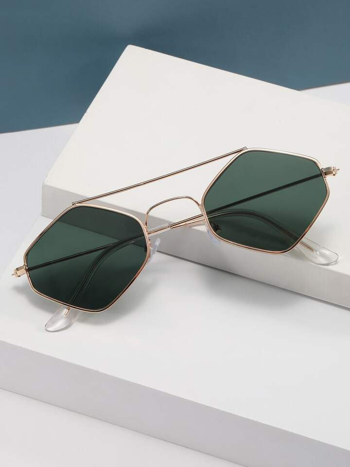 1pc Men's/Women's Retro Multi-Colored Rhombus Glasses, Suitable For Outdoor Activities, Stage Per... | SHEIN