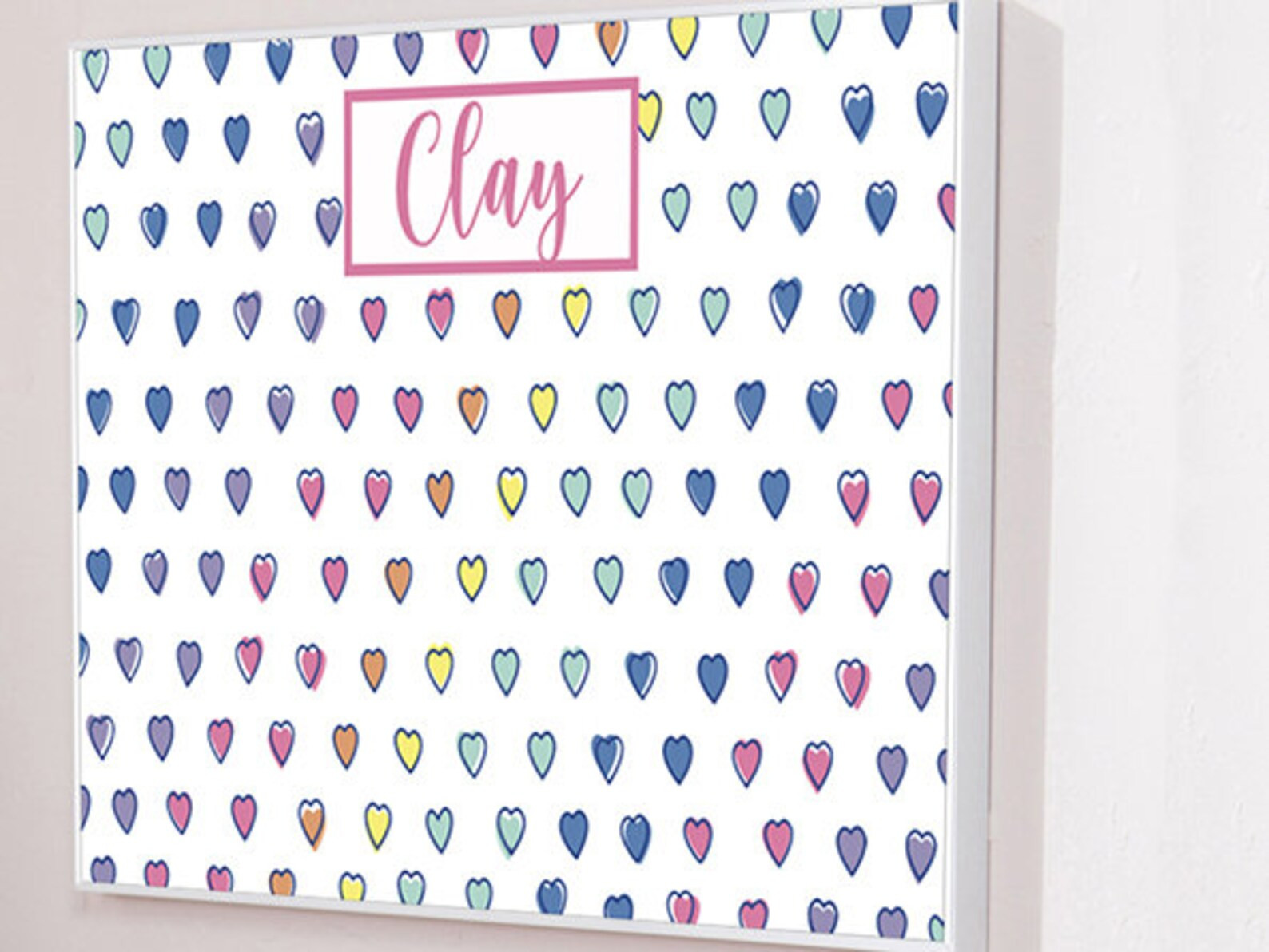 Custom Cork Bulletin boards - Little Hearts Design - Dream Boards, Notice Boards, Pin Boards | Etsy (US)