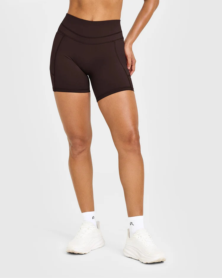 UnifiedMove High Waisted Pocket Shorts 6" 
 70% Cocoa | Oner Active (UK / US)