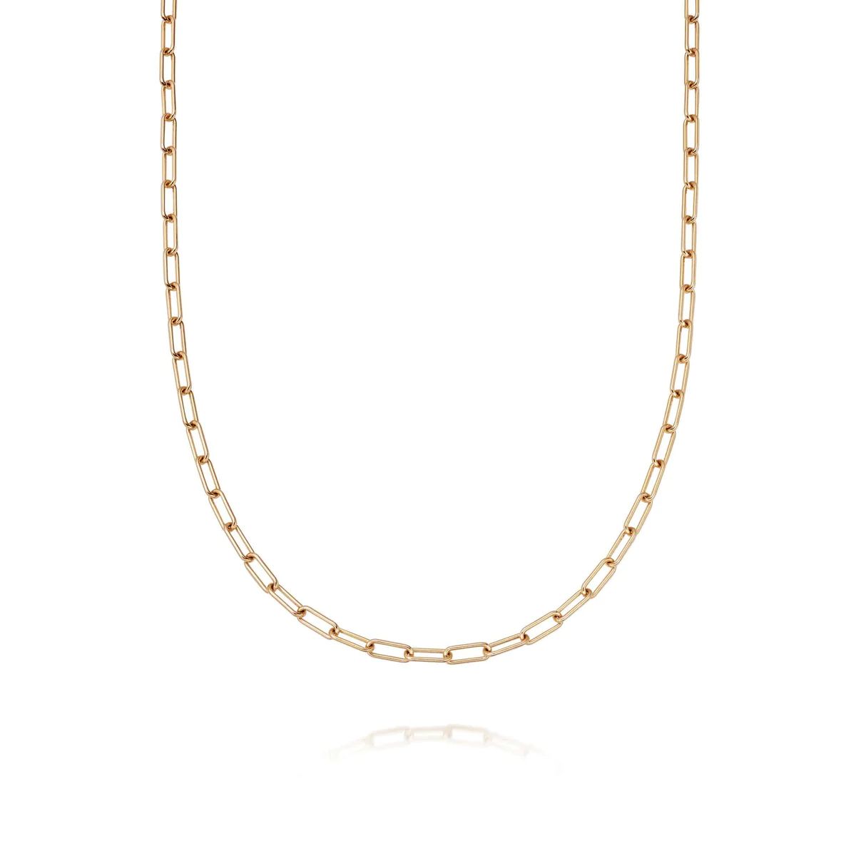 Estée Lalonde Open Box Chain Necklace 18ct Gold Plate | Daisy London Jewellery