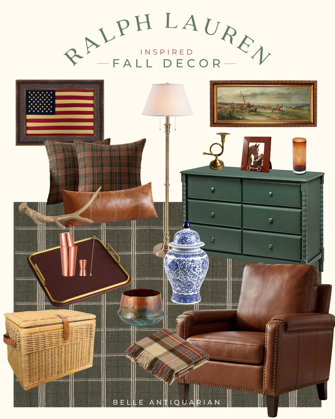 Ralph Lauren inspired home decor. Classic, timeless pieces layer for a collected heirloom interior design.  

 #LTKHome