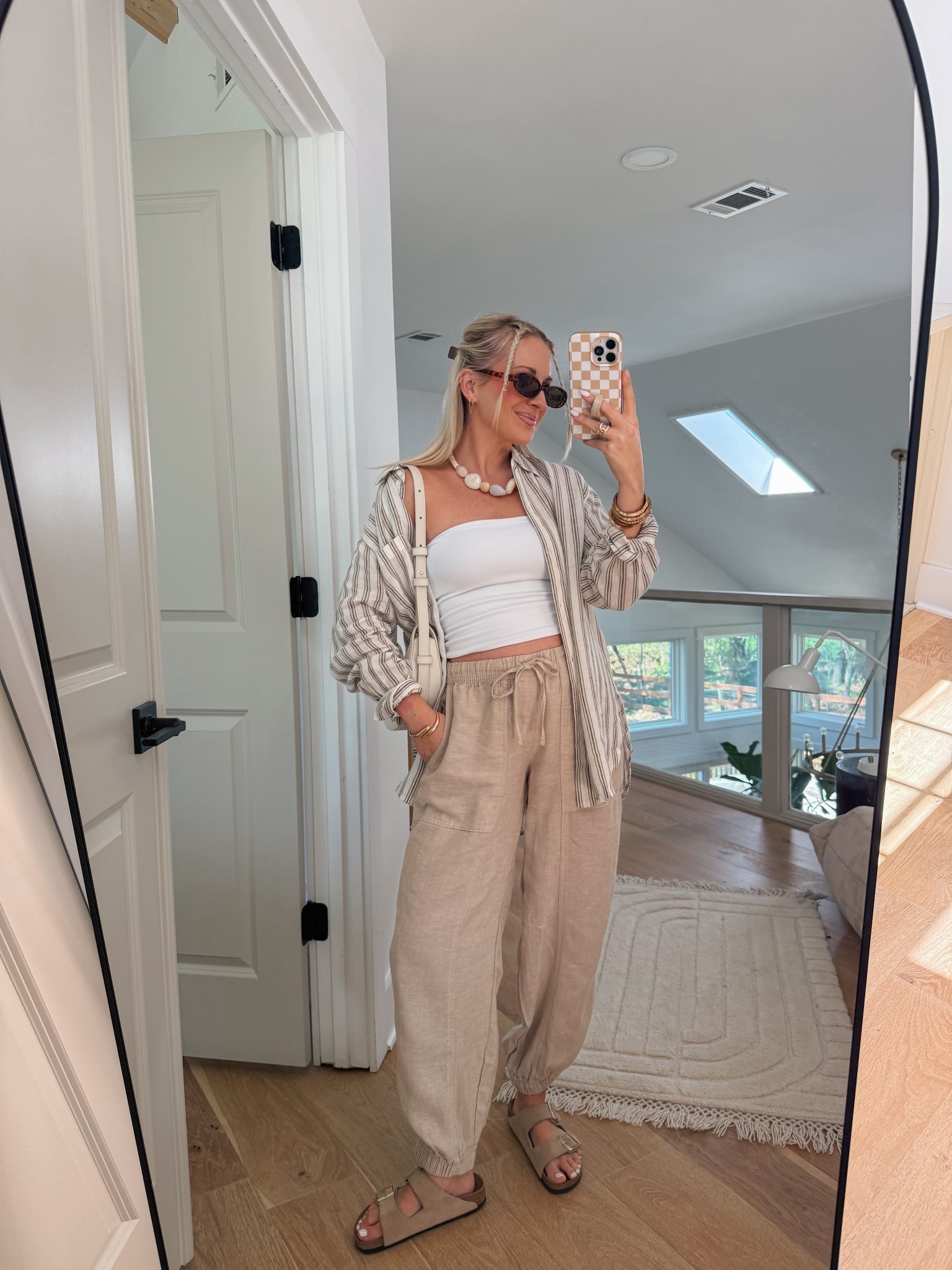 Wearing a M in the button down and S in the pants! 

#LTKgrwm #LTKootd #LTKmomlife