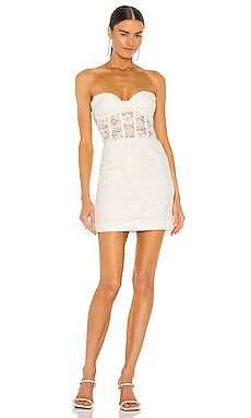 Bardot Lace Corset Mini Dress in Ivory from Revolve.com | Revolve Clothing (Global)