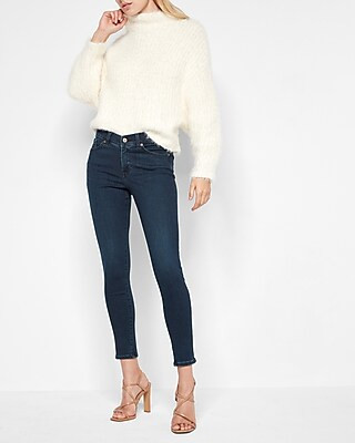 Conscious Edit Low Rise Dark Wash Skinny Jeans | Express