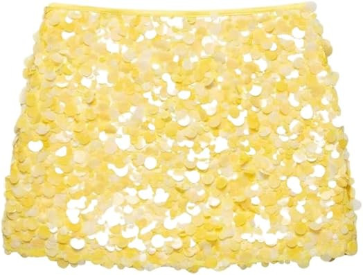 Floerns Women's Y2k Sequin Sparkly A Line Mini Skirt | Amazon (US)