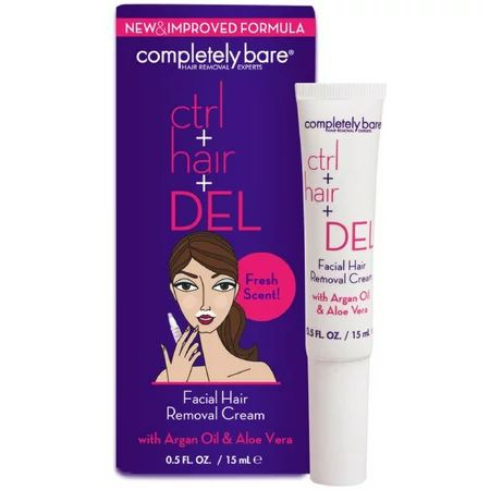 Completely Bare Distributors Completely Bare Facial Hair Removal Cream, 0.5 oz | Walmart (US)
