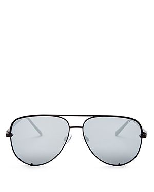 Quay x Desi High Key Mirrored Aviator Sunglasses, 56mm | Bloomingdale's (US)