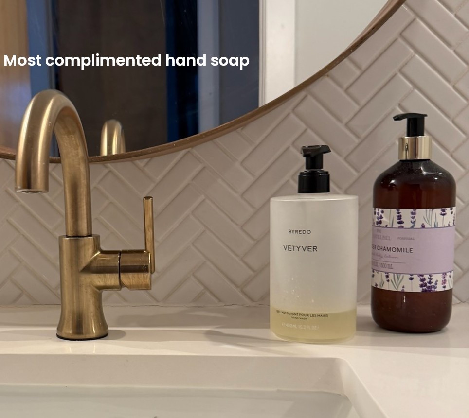 Your guests will notice this immediately. I’ve put all my friends onto this Byredo Vetyver hand soap! Smells expensive and clean 

#LTKHome