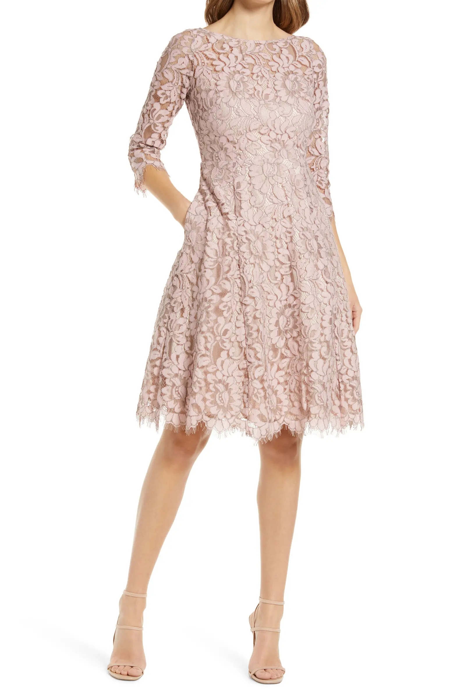 Eliza J Lace Fit & Flare Cocktail Dress | Nordstrom | Nordstrom