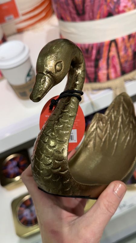 A brass swan that looks like a vintage find! So cool! It’s a towel holder but could hold a plant, candle, & more! 

#LTKFind #LTKhome