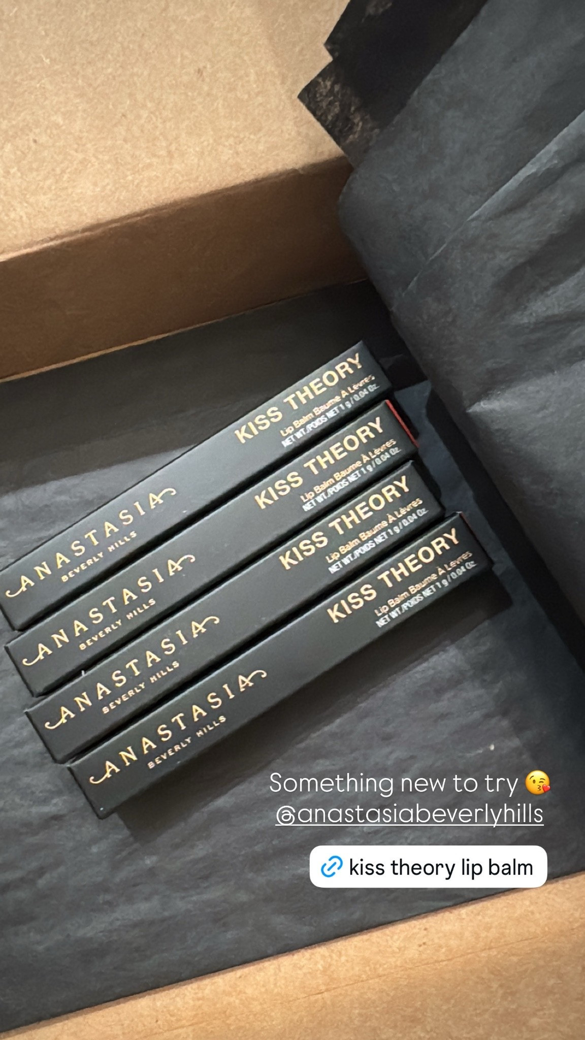 @anastasiabeverlyhills something new to try kiss theory lip balm