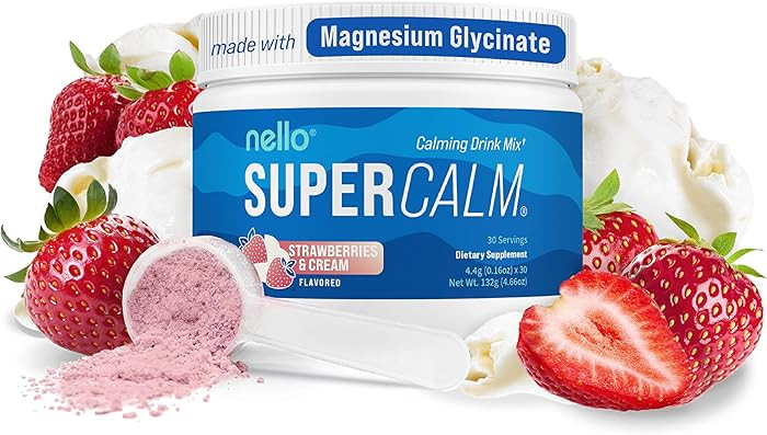 Nello Supercalm Powdered Drink Mix Tub, Cortisol Reducer* and Sleep Aid Supplement, L Theanine, K... | Amazon (US)