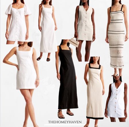 Pretty linen dresses and knit dress from Abercrombie! Perfect vacation outfit look or graduation dress! I posted neutrals here but some of these come in pretty colors too! 


Graduation dress
White dress
Travel outfit
Beach vacation
Linen dresses 
Linen outfits
Linen
Knit dress
Dinner date
Summer outfits
Summer dresses 
Bridal shower 

#LTKSeasonal #LTKtravel #LTKwedding