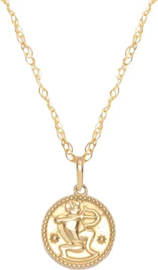 Zodiac Coin Pendant Necklace | Nordstrom